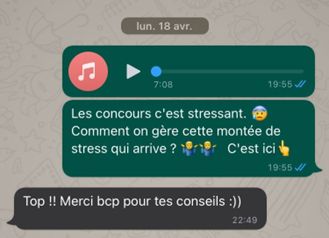 Coaching pendant les concours prepa ECG